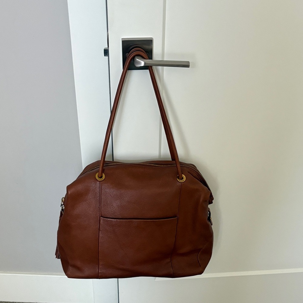 HOBO Rich Brown Leather Shoulder Bag NWOT
